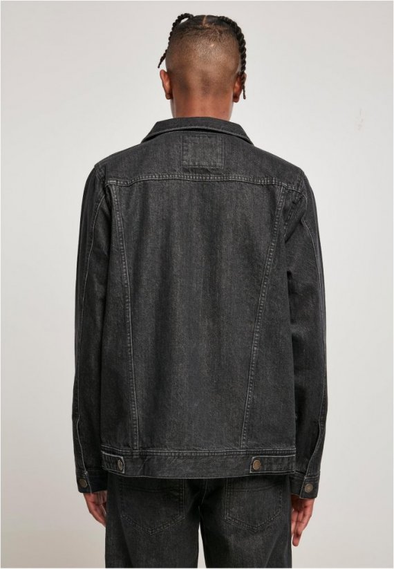 Černá pánská džínová bunda Urban Classics Organic Basic Denim Jacket