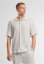 Striped Crinkle Resort Shirt offwhite/black 5XL - offwhite/black