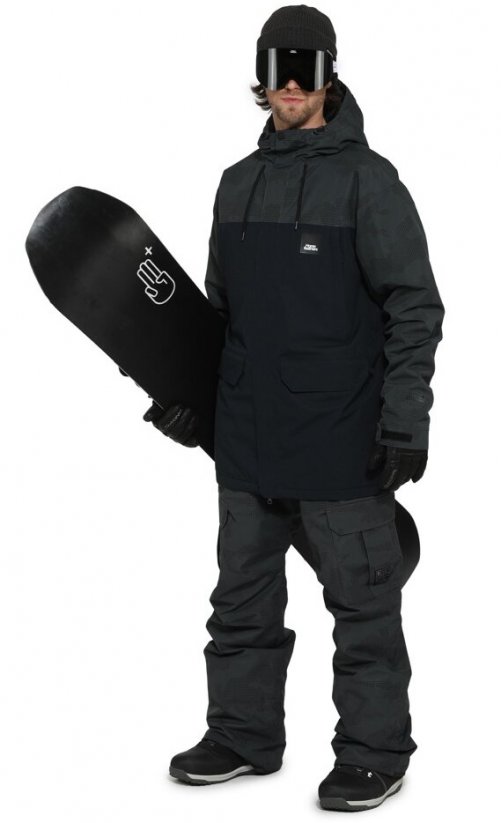Černá pánská zimní snowboardová bunda Horsefeathers Cordon II