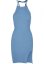 Ladies Rib Knit Neckholder Dress - horizonblue