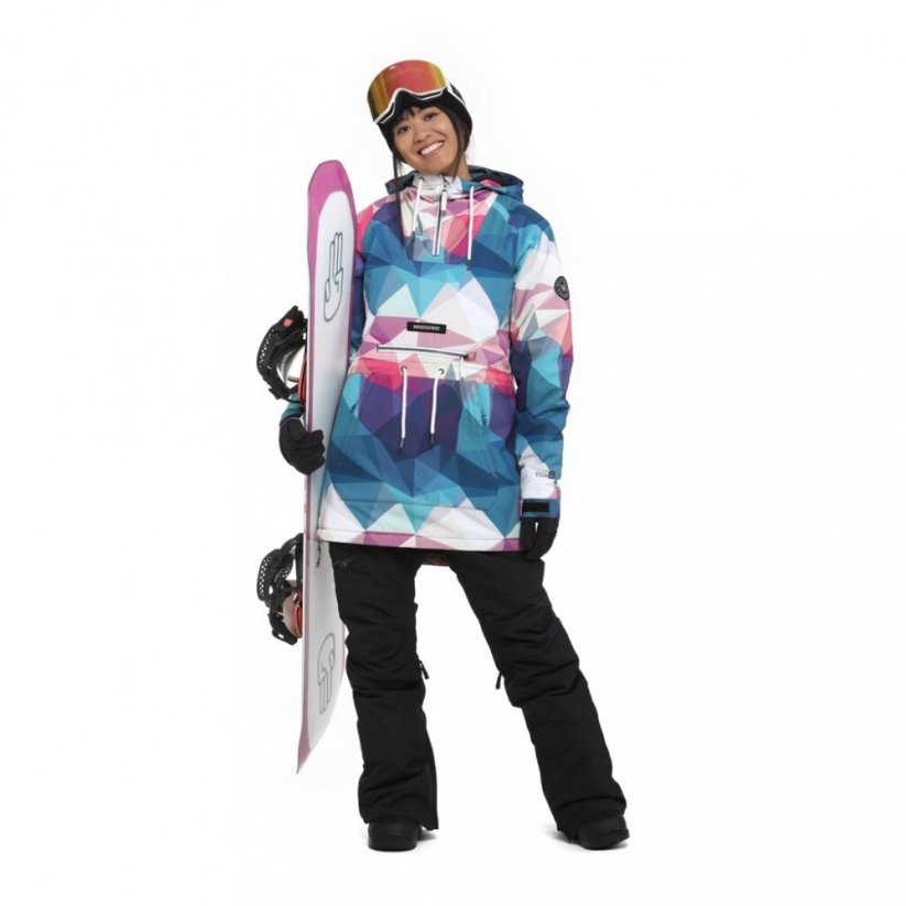 Damska zimowa kurtka snowboardowa Horsefeathers Derin II - kolorowy nadruk