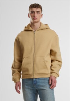 Fluffy Zip Hoody - unionbeige