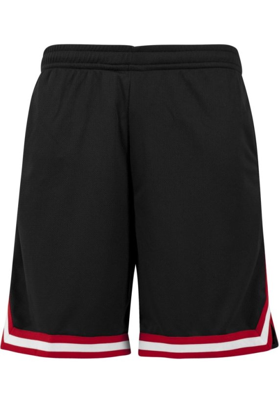 Stripes Mesh Shorts blkredwht XL - blkredwht