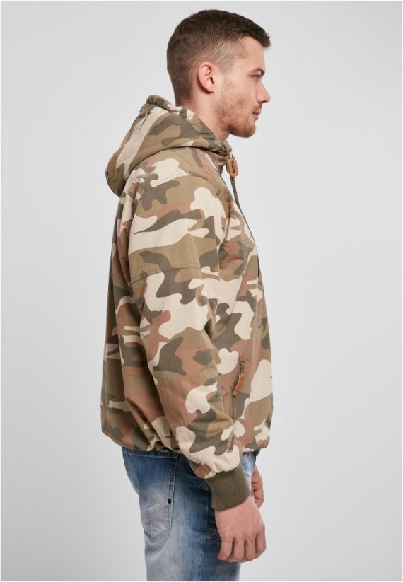 Pánská bunda Brandit Pull Over Windbreaker - wood camo