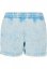 Ladies Towel Washed Sweat Shorts - balticblue