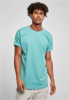 Long Shaped Turnup Tee - glass