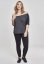 Tričko Urban Classics Ladies 3/4 Contrast Raglan Tee - charcoal/black