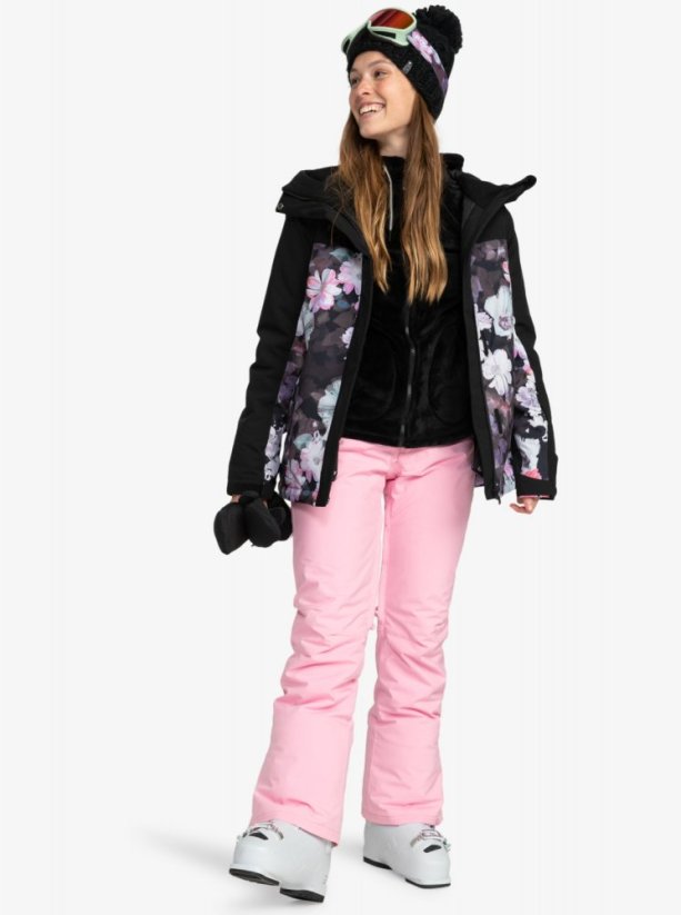 kurtka snowboard damska roxy Damska zimowa kurtka snowboardowa Roxy Galaxy - wzór w kwiaty