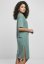 Šaty Urban Classics Ladies Organic Oversized Slit Tee Dress - paleleaf