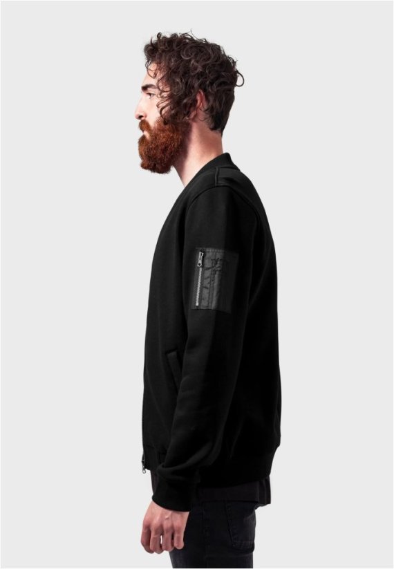 Sweat Bomber Jacket black XL - black