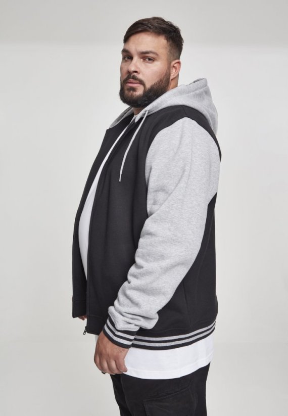 Černo/šedá pánská mikina Urban Classics 2-tone