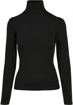 Ladies Puffer Sleeve Turtleneck L/S