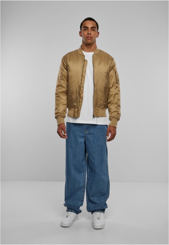 Basic Bomber Jacket - beige