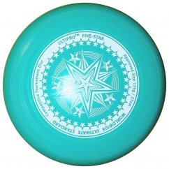 Frisbee UltiPro FiveStar - tyrkysová, bílá