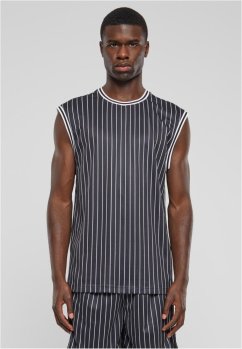 Striped Mesh Tanktop white/black XXL - black/white
