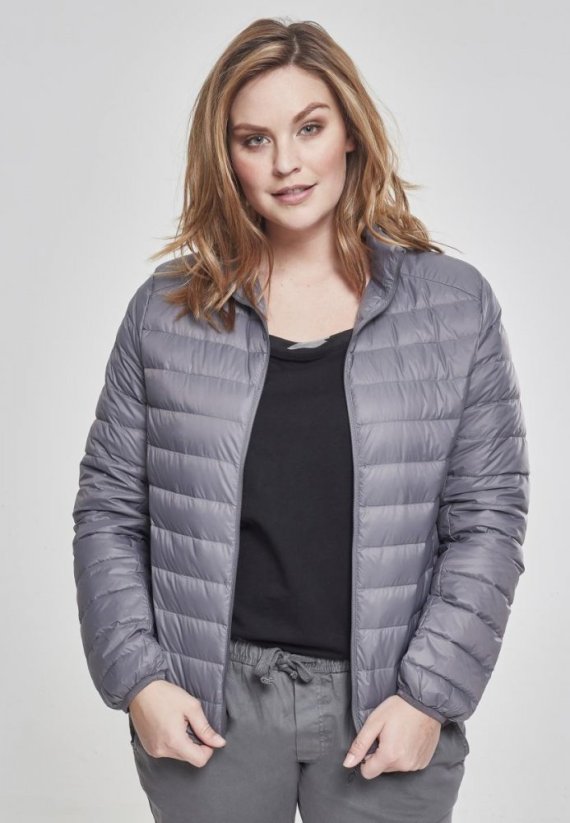Ladies Basic Down Jacket - darkgrey