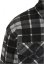 Pánska jarná bunda Urban Classics Plaid Teddy Lined - čierna, biela