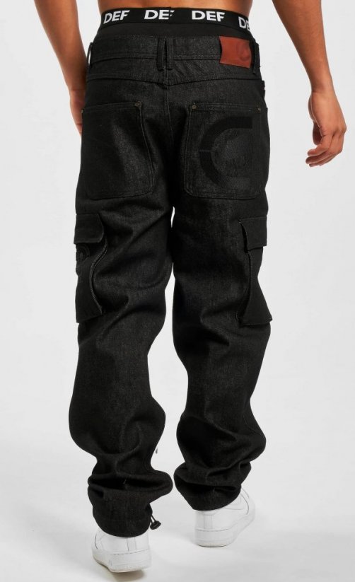 Čierne pánske jeansy Ecko Unltd. Ec Ko Cargojeans