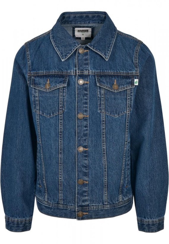 Pánska denim bunda Organic Basic - modrá