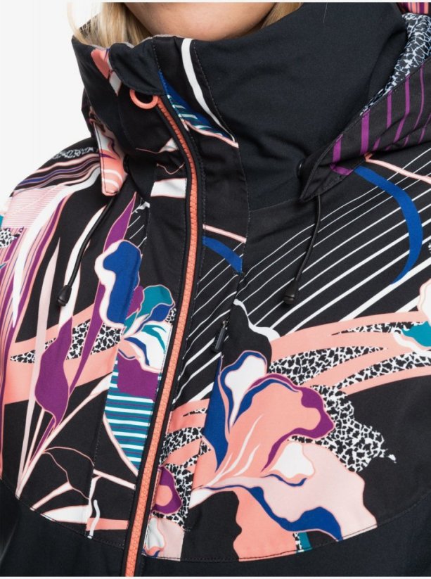 Bunda Roxy Pop Snow Meridian true black pop flowers