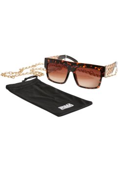 Sunglasses Zakynthos with Chain - amber/gold