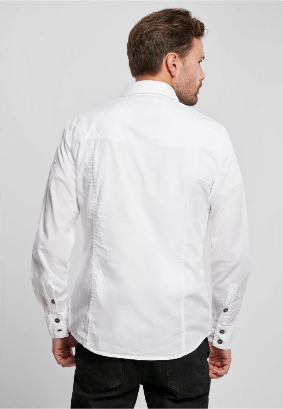 Pánska košeľa Brandit Slim Worker Shirt - biela