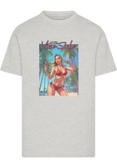 Vice Side Oversize Tee heathergrey