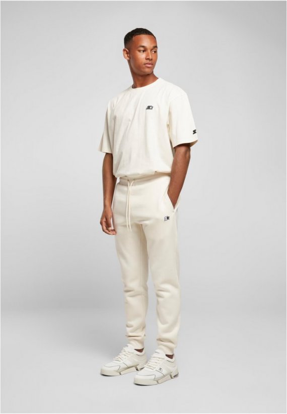 Męskie spodnie dresowe Essential - biało - beżowy
