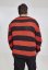 Striped Sweater - blk/firered