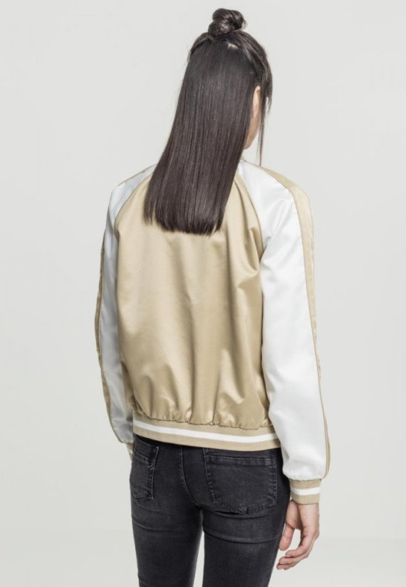 Dámská bomber bunda Urban Classics 3-Tone Souvenir - leskle zlatá