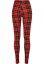 Ladies Soft AOP Leggings - redcheck