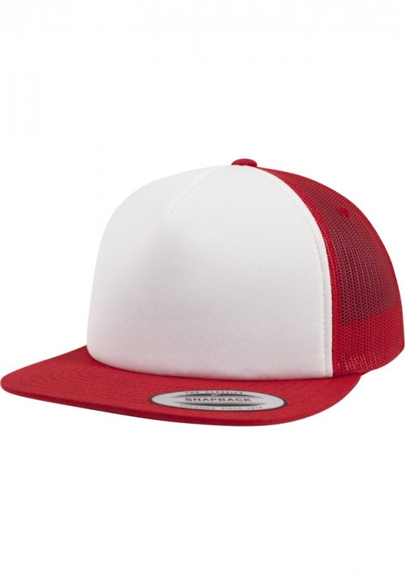 Kšiltovka Foam Trucker with White Front - red/wht/red