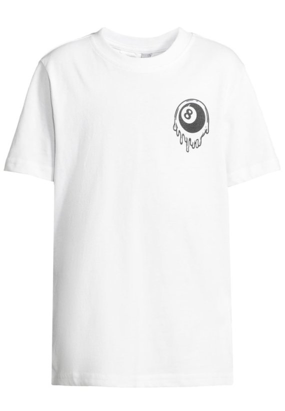 T-Shirt 2 Pack - kurzarm - Melting 8 Ball & Skater white+white 158/164