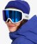 Snowboardové dámske okuliare Roxy Izzy - biele