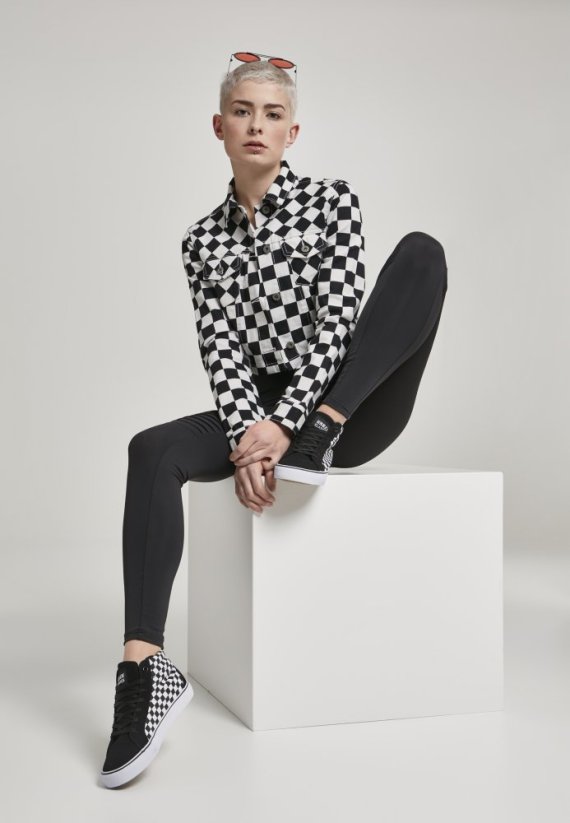 Bunda Urban Classics Ladies Short Check Twill Jacket