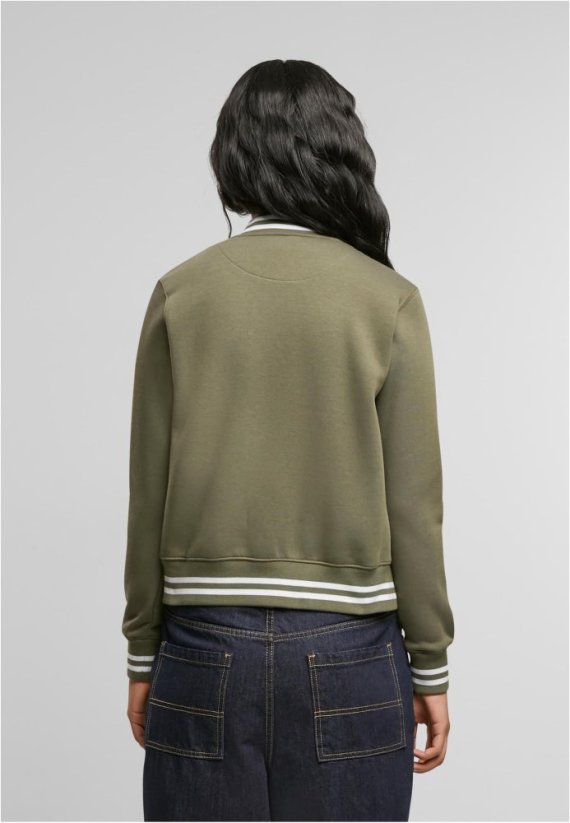 Ladies College Sweat Jacket - olive/olive