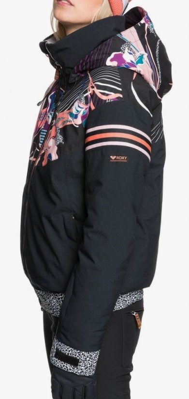 Bunda Roxy Pop Snow Meridian true black pop flowers