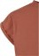 Ladies Long Extended Shoulder Dress - terracotta