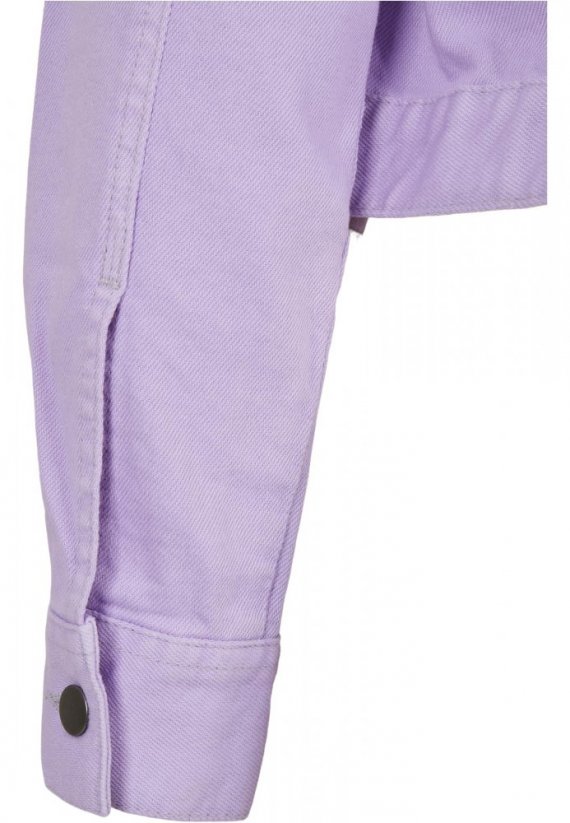Ladies Short Boxy Worker Jacket - lilac