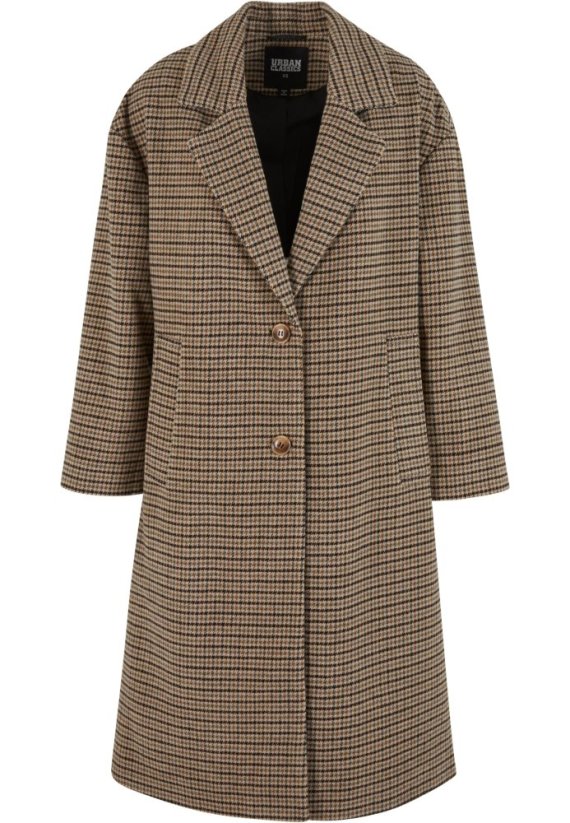 Ladies Oversized Plaid Coat