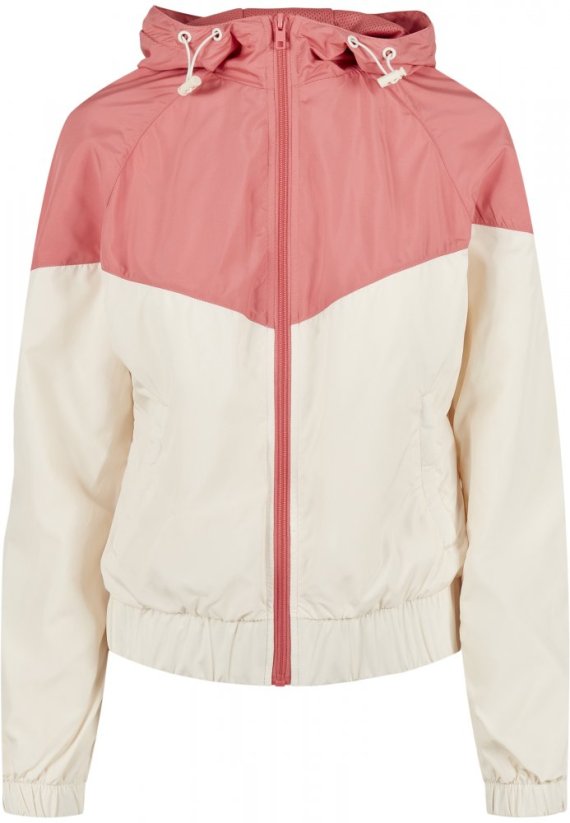 Růžovo béžová dámská jarní/podzimní bunda Urban Classics Ladies Arrow Windbreaker