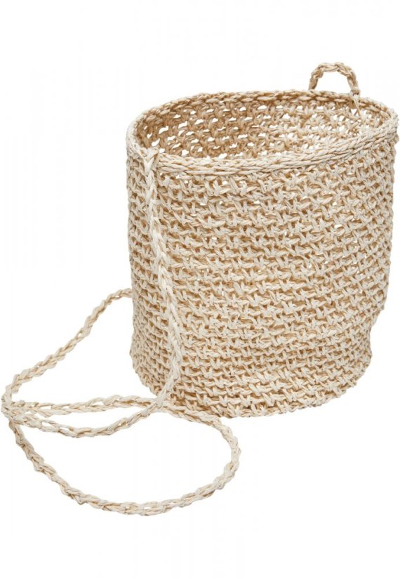 Mini Nature Bast Crossbody Bag - nature
