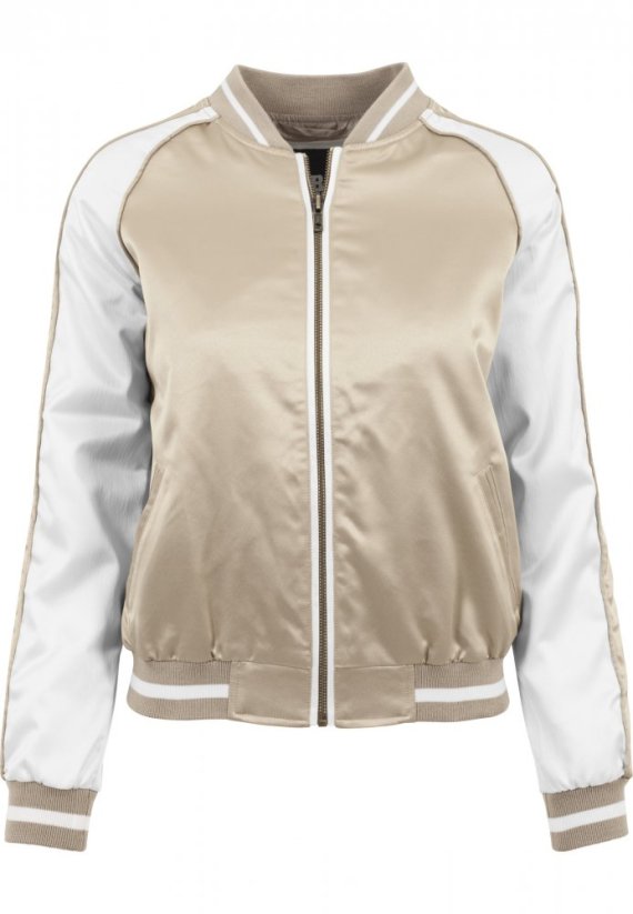 Dámská bomber bunda Urban Classics 3-Tone Souvenir - leskle zlatá