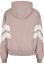 Ladies Crinkle Batwing Jacket - duskrose/whitesand
