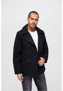 Čierny pánsky kabát Brandit Pea Coat