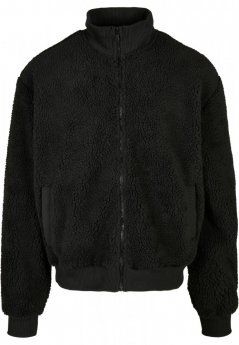 Boxy Sherpa Jacket - black