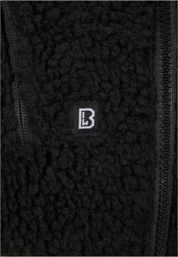 Černá pánská bunda Brandit Teddyfleece Worker Pullover