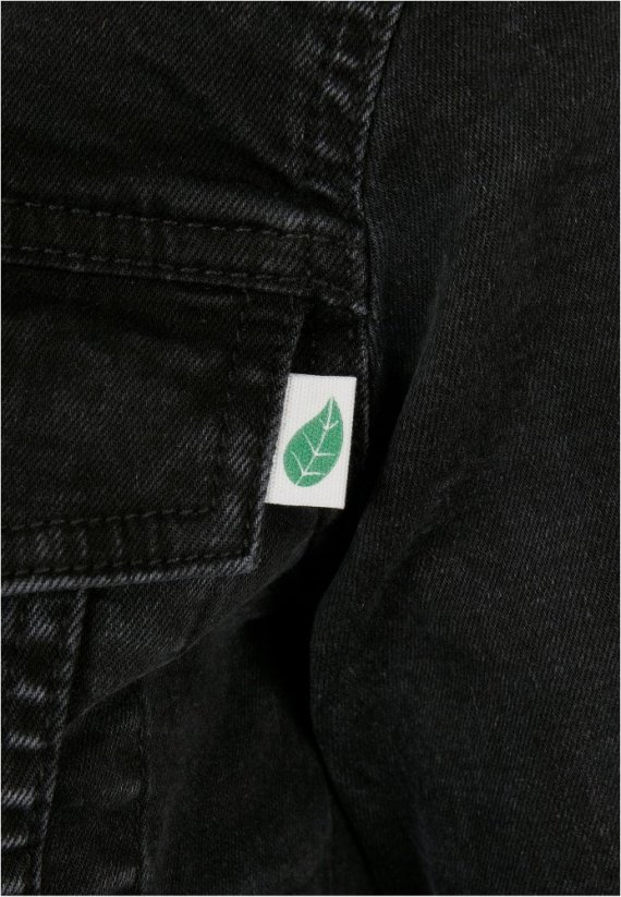 Damska kurtka jeansowa Organic - sprana czerń