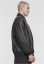 Synthetic Leather Blouson black 5XL