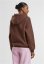 Ladies Fluffy Hoody  - chocolatebrown